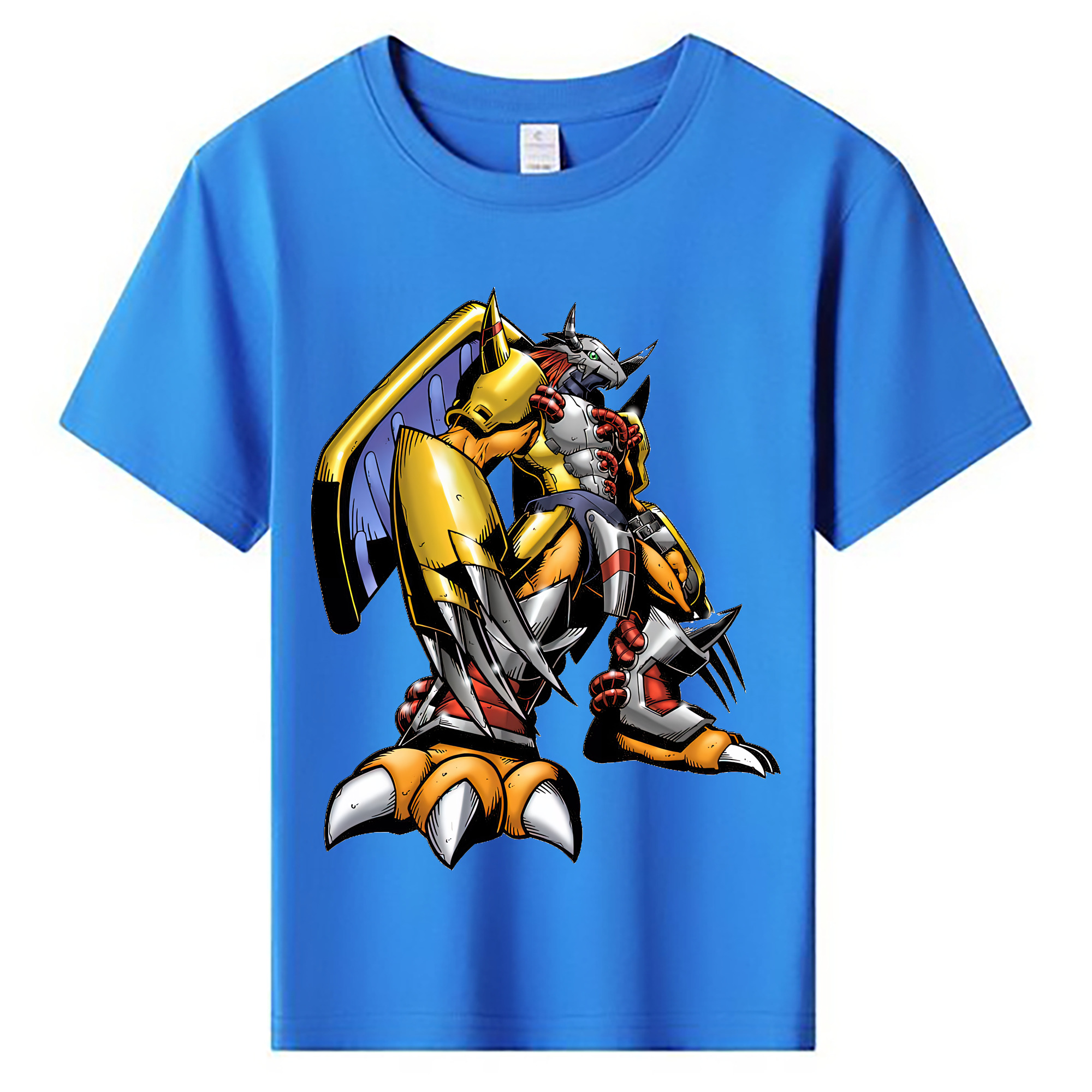 （画像用） Digimon デジタルモンスター/デジモン 綿100％キッズTシャツ（フロントプリント）